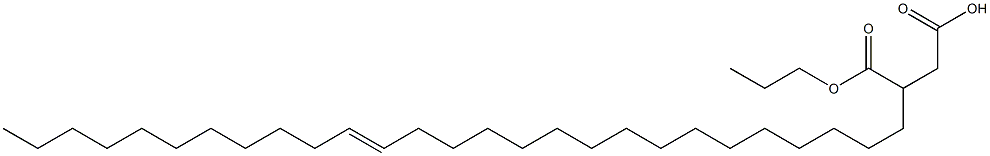 3-(16-ヘプタコセニル)こはく酸1-水素4-プロピル 化学構造式
