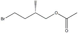 (-)-Acetic acid (S)-4-bromo-2-methylbutyl ester Struktur
