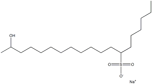 18-Hydroxynonadecane-7-sulfonic acid sodium salt
