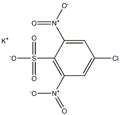 4-Chloro-2,6-dinitrobenzenesulfonic acid potassium salt Structure