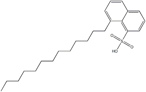 8-Tridecyl-1-naphthalenesulfonic acid Structure