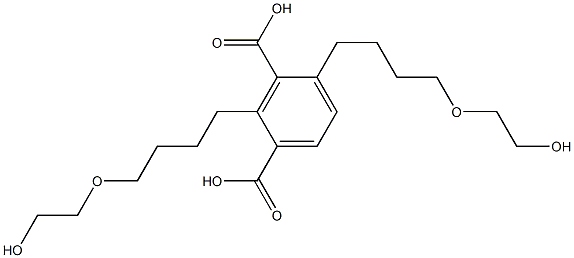 2,4-Bis(7-hydroxy-5-oxaheptan-1-yl)isophthalic acid Structure