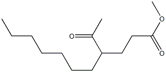 4-Acetylundecanoic acid methyl ester Struktur