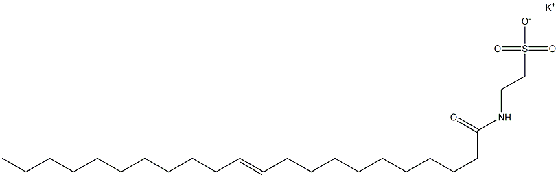 N-(1-Oxo-11-docosen-1-yl)taurine potassium salt Structure