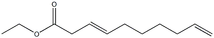 3,9-Decadienoic acid ethyl ester Struktur