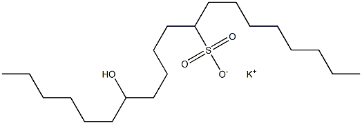 14-Hydroxyicosane-9-sulfonic acid potassium salt|
