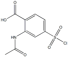 2-Acetylamino-4-(chlorosulfonyl)benzoic acid Struktur