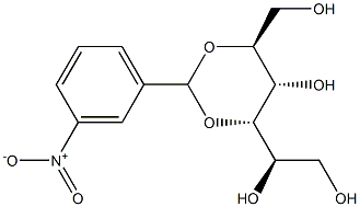 3-O,5-O-(3-Nitrobenzylidene)-L-glucitol Structure