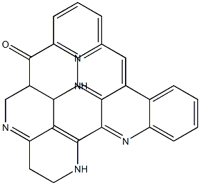 6,8,9,10-Tetrahydro-7,10,11,18,19-pentaaza-19H-benzo[b]naphtho[2,3-i]perylen-5(5aH)-one Structure