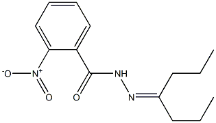 4-Heptanone 2-nitrobenzoyl hydrazone 结构式