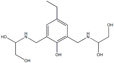 2,6-Bis[[(1,2-dihydroxyethyl)amino]methyl]-4-ethylphenol Structure