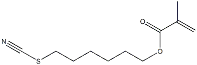 Methacrylic acid 6-thiocyanatohexyl ester Structure