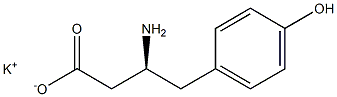 [S,(-)]-3-Amino-4-(p-hydroxyphenyl)butyric acid potassium salt Struktur