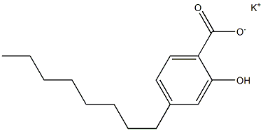 4-Octyl-2-hydroxybenzoic acid potassium salt Structure
