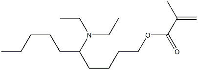 Methacrylic acid 5-(diethylamino)decyl ester Structure