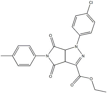 1,3a,4,5,6,6a-Hexahydro-4,6-dioxo-5-(4-methylphenyl)-1-(4-chlorophenyl)pyrrolo[3,4-c]pyrazole-3-carboxylic acid ethyl ester