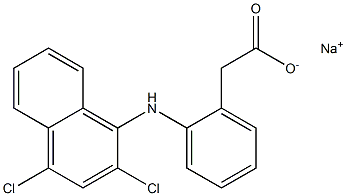 o-(2,4-Dichloro-1-naphtylamino)phenylacetic acid sodium salt