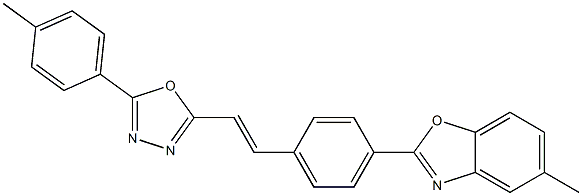  2-[4-(5-Methylbenzoxazol-2-yl)styryl]-5-(p-methylphenyl)-1,3,4-oxadiazole