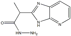 2-(3H-Imidazo[4,5-b]pyridin-2-yl)propanoic acid hydrazide 结构式