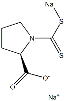 1-[(Sodiothio)thiocarbonyl]-D-proline sodium salt Struktur
