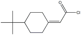 4-tert-Butylcyclohexylideneacetic acid chloride Struktur