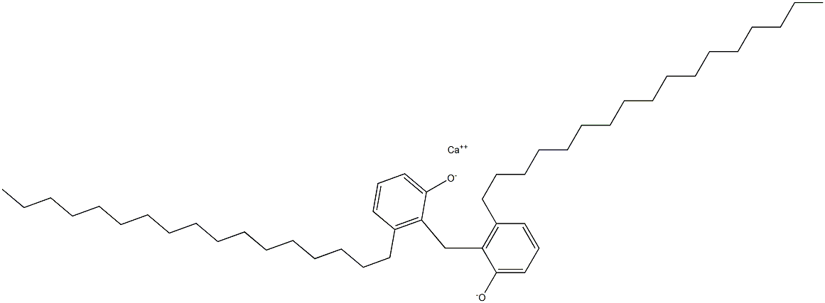 Calcium 2,2'-methylenebis(3-heptadecylphenoxide) Structure