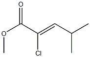 (Z)-2-Chloro-4-methyl-2-pentenoic acid methyl ester Structure