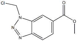 1-Chloromethyl-1H-benzotriazole-6-carboxylic acid methyl ester,,结构式