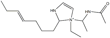 1-[1-(Acetylamino)ethyl]-1-ethyl-2-(4-heptenyl)-4-imidazoline-1-ium