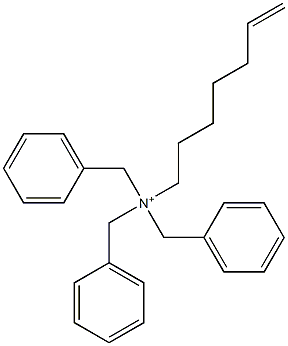 (6-Heptenyl)tribenzylaminium Structure