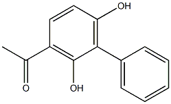 3-Acetyl-2,6-biphenyldiol Struktur