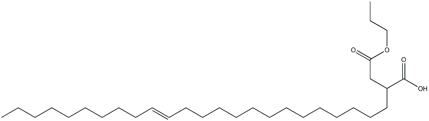 2-(14-Tetracosenyl)succinic acid 1-hydrogen 4-propyl ester Struktur