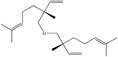 (+)-[(R)-1,5-Dimethyl-1-vinyl-4-hexenyl]methyl ether Struktur