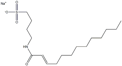 4-(2-Tridecenoylamino)-1-butanesulfonic acid sodium salt Structure