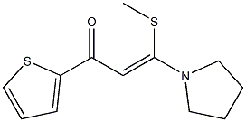 (Z)-3-(Methylthio)-3-(pyrrolidin-1-yl)-1-(2-thienyl)-2-propen-1-one Struktur