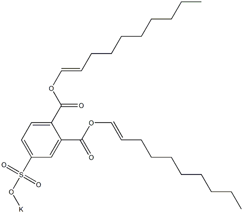 4-(Potassiosulfo)phthalic acid di(1-decenyl) ester Structure