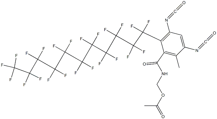 N-(Acetyloxymethyl)-2-(tricosafluoroundecyl)-3,5-diisocyanato-6-methylbenzamide|