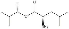 (S)-2-アミノ-4-メチルペンタン酸(S)-1,2-ジメチルプロピル 化学構造式