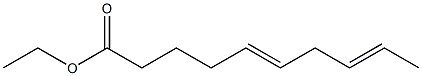 5,8-Decadienoic acid ethyl ester Structure