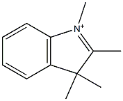 1,2,3,3-Tetramethyl-3H-indole-1-ium Structure