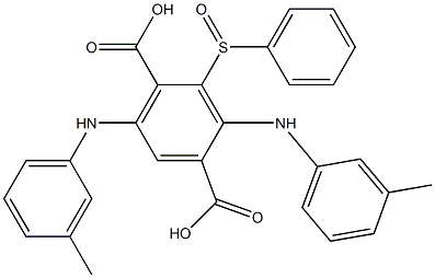2-(Phenylsulfinyl)-3,6-di(m-toluidino)terephthalic acid