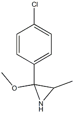 2-(p-Chlorophenyl)-2-methoxy-3-methylaziridine Structure