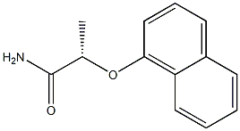 [S,(+)]-2-(1-Naphtyloxy)propionamide Struktur