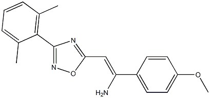 5-[(Z)-2-Amino-2-(4-methoxyphenyl)ethenyl]-3-(2,6-dimethylphenyl)-1,2,4-oxadiazole Structure