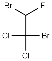 2-フルオロ-1,1-ジクロロ-1,2-ジブロモエタン 化学構造式