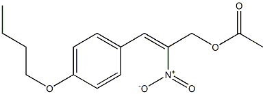 Acetic acid 2-nitro-3-[4-butoxyphenyl]-2-propenyl ester
