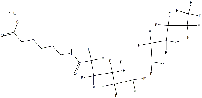 6-[(Pentacosafluorododecyl)carbonylamino]hexanoic acid ammonium salt Structure