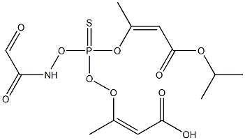 3,3'-[(Acetylamino)thiophosphonoyldioxy]bis(isocrotonic acid isopropyl) ester 结构式