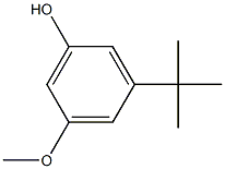 3-tert-ブチル-5-メトキシフェノール 化学構造式