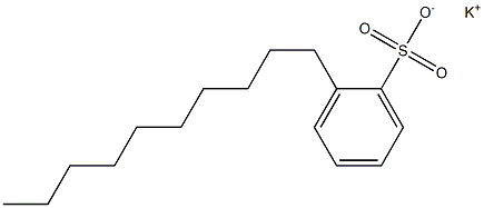 2-デシルベンゼンスルホン酸カリウム 化学構造式